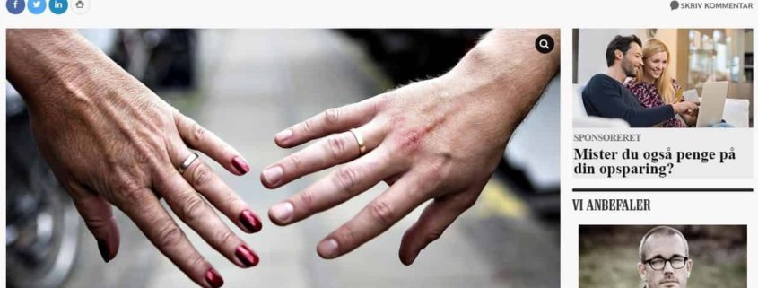 Livskrise Mænd & Kvinder - Berlingske indlæg