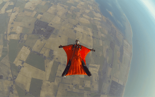 sky diving