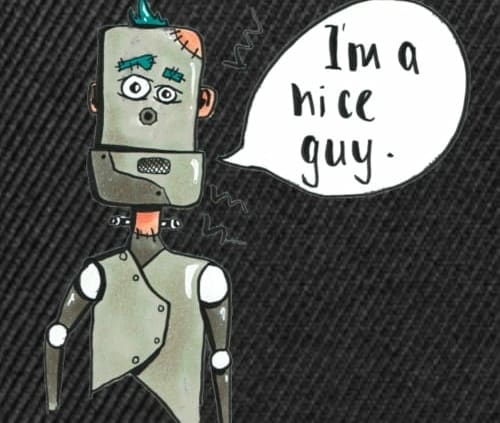 Nice guy robot - tegning
